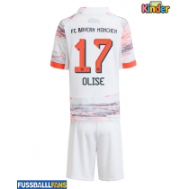 Bayern Munich Michael Olise #17 Auswärts Trikotsatz Kinder 2025-26 Kurzarm (+ Kurze Hosen)